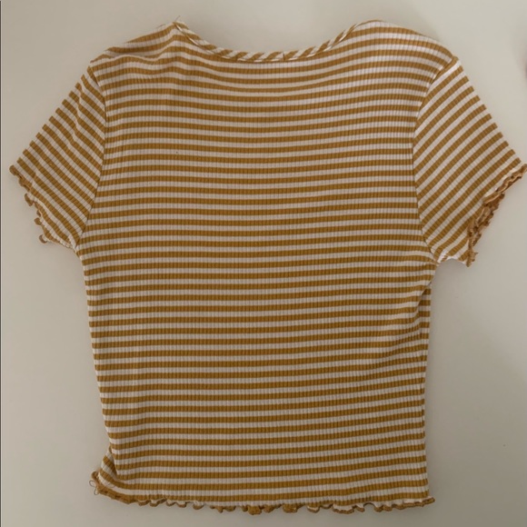 Full Tilt Striped Crop Top SZ S - Picture 2 of 4